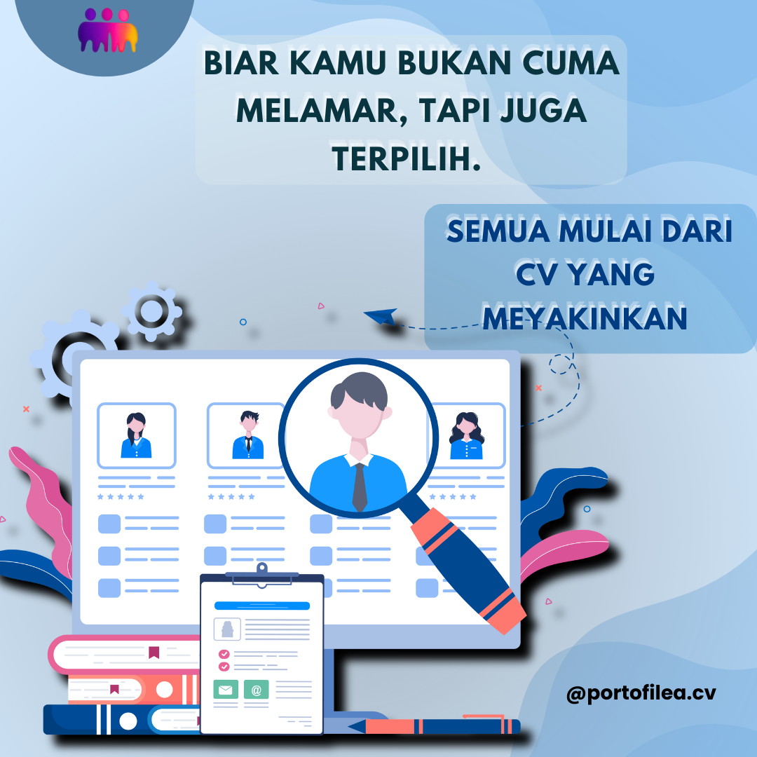 Biar kamu bukan cuma melamar, tapi juga terpilih.  Semua mulai dari CV yang meyakinkan