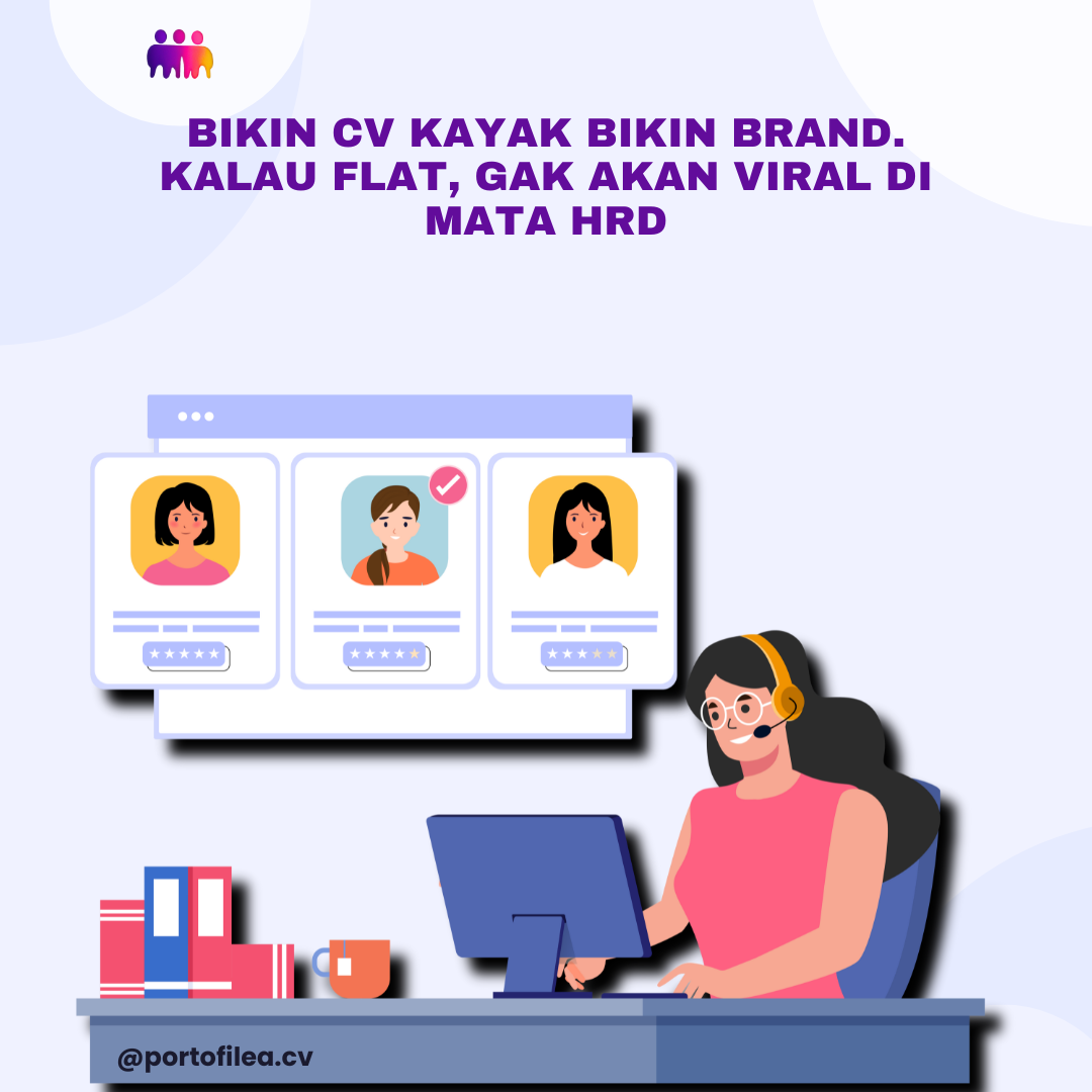 Bikin CV Kayak Bikin Brand. Kalau Flat, Gak Akan Viral di Mata HRD — buat cv Profesional Sekarang