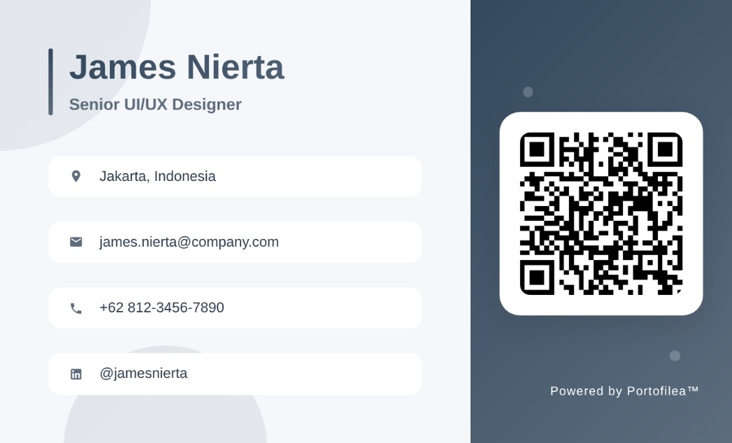 Modern Name Card: Frontline Design 6