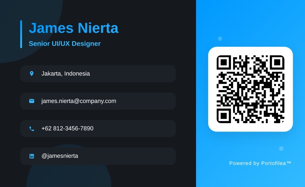 Modern Name Card: Frontline Design 6